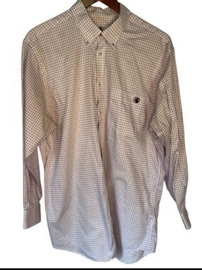 Southern Proper Men’s Purple & White Long Sleeve Button Down Dress Shirt‎ NWOT L